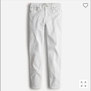 J. Crew 8" toothpick jean in white